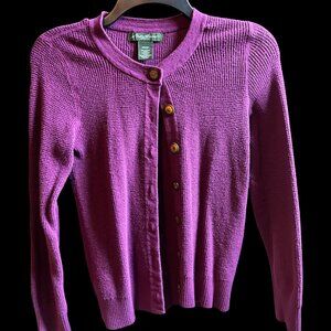 💜 Eddie Bauer Women’s Cardigan – Purple (Size XS) 💜 Perfect for Cold Months